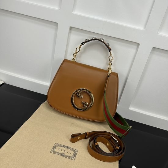Gucci Large Bag Brown Leather 721172