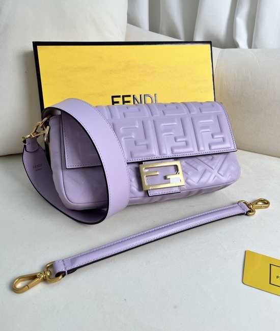 Fendi Baguette Nappa Leather Medium Bag 211