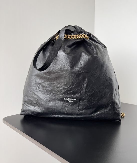 Balenciaga Small Trash Bag Handbag in Calfskin