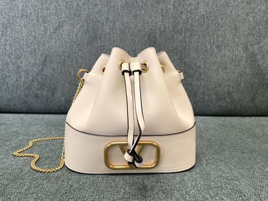 Valentino Mini Sheepskin Bucket Bag 1188