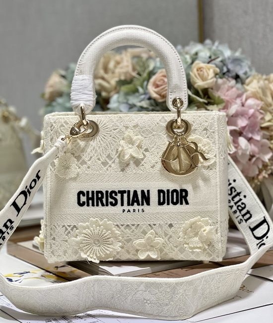 Christian Dior CD Lady Christian Dior CD Embroidered Handbag 9027