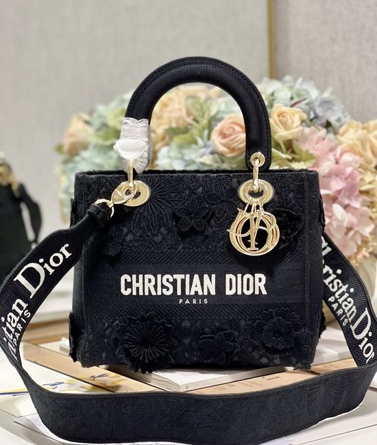Christian Dior CD Lady Christian Dior CD Embroidered Lambskin Bag 9027