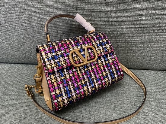 Valentino Garavani VSLING Woven Satchel 0530
