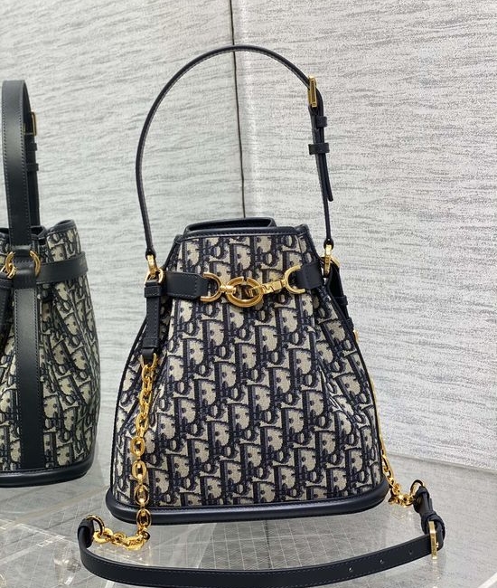 Christian Dior CD C est Oblique Bucket Bag 9278