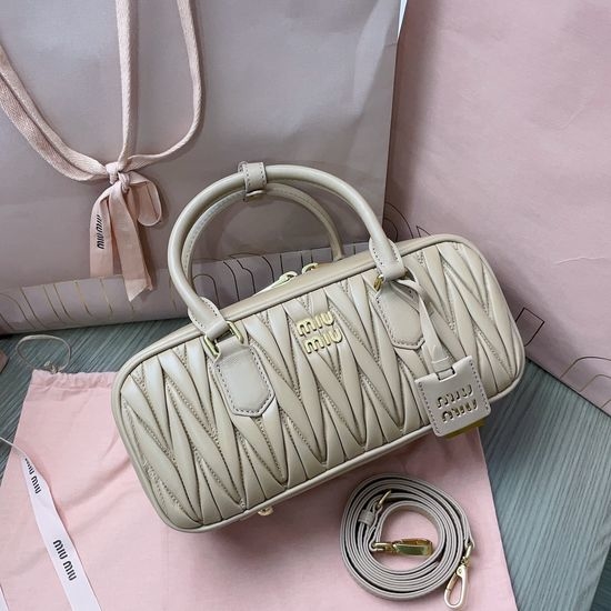 Miu Miu Matelasse Lambskin Bowling Bag 5BB148