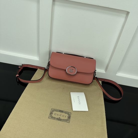Gucci Petite GG Small Leather Shoulder Bag 739722