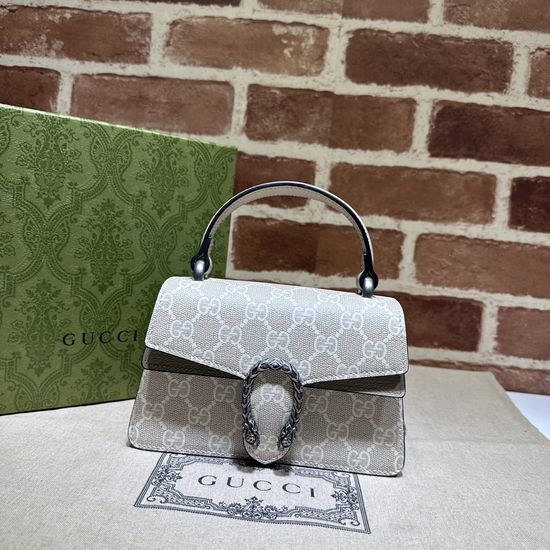Gucci Beige Coated Canvas Pouch 752029