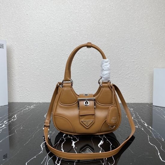 Prada Moon Bag Sheepskin Shoulder Bag 9991