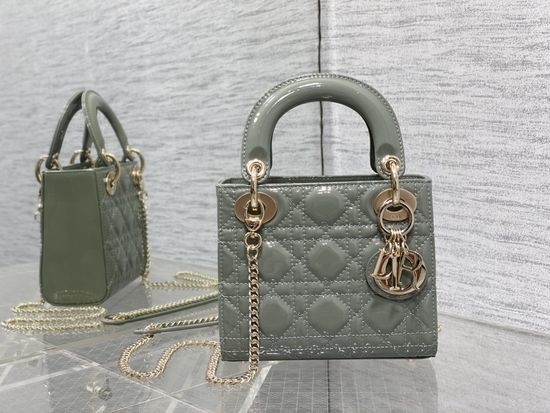 Christian Dior CD Classic Lady Rock Gray Bag 6603