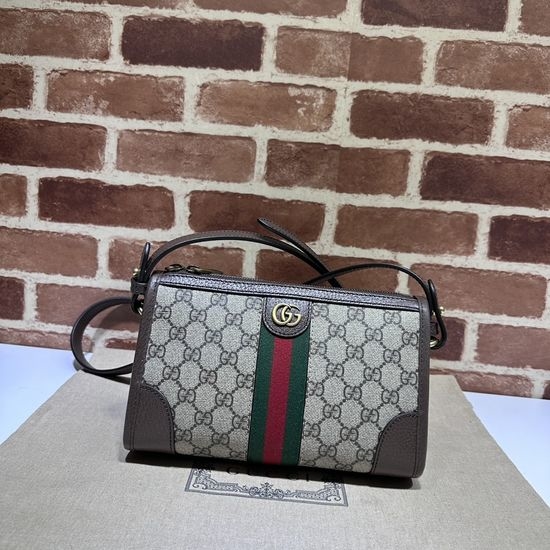 Gucci Handbag Brown Leather 752581
