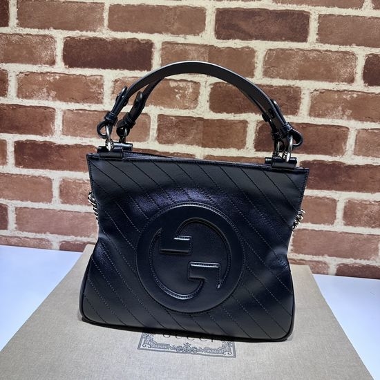 Gucci Original Leather Black Handbag 751518