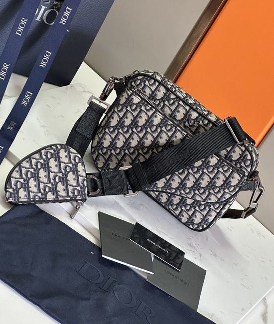Christian Dior CD Saddle 3-in-1 Oblique Print Bag 93376