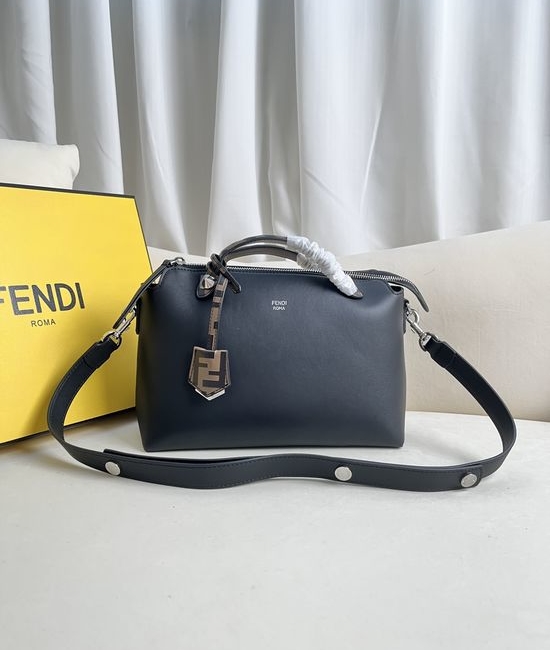 Fendi BY THE WAY Black Boston Handbag 2303
