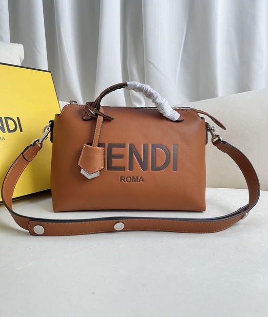 Fendi BY THE WAY Brown Boston Handbag 2303