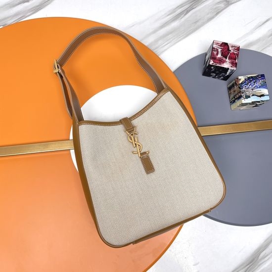Yves Saint Laurent YSL Hobo Canvas Shoulder Bag 713938