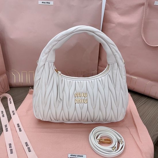 Miu Miu MiuWander Textured Leather Handbag 15598