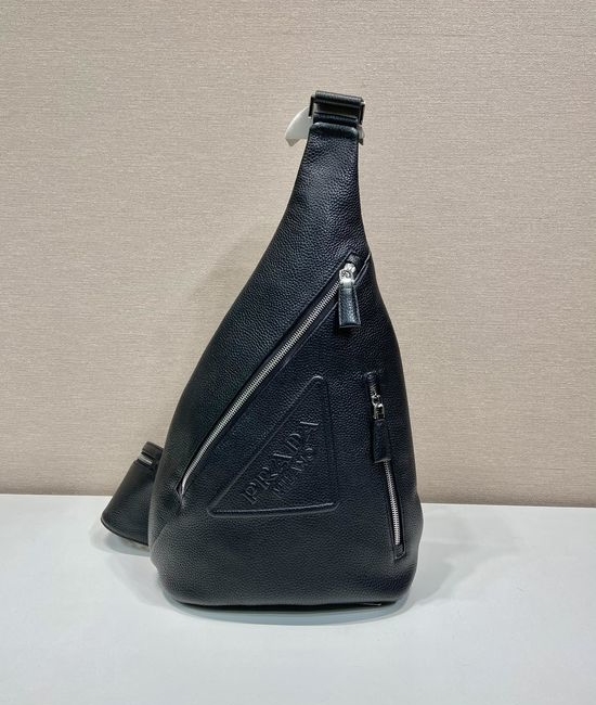 Prada Leather Chest Bag Adjustable Nylon Strap 2VZ092