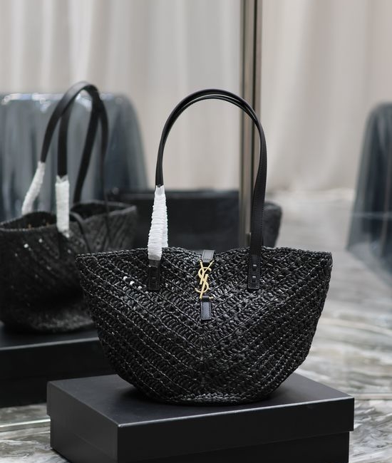Yves Saint Laurent YSL Small Panier Woven Tote Bag 12469