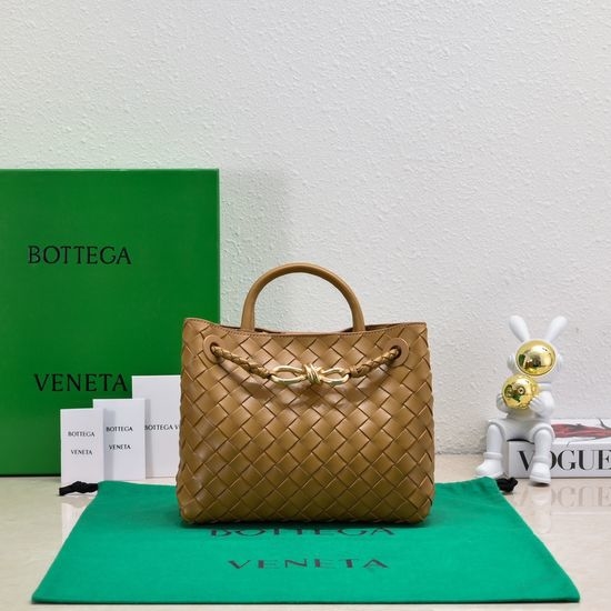 Bottega Veneta BV Andiamo Woven Leather Bag 9163