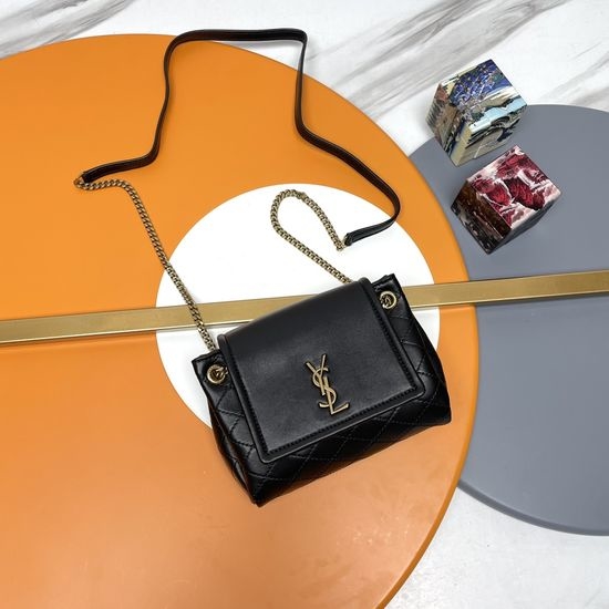 Yves Saint Laurent YSL Mini Nolita Quilted Lambskin Bag 672738.Zx