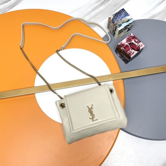 Yves Saint Laurent YSL Mini Nolita Quilted Lambskin Bag 672738.Zx