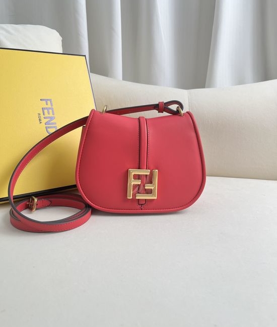Fendi FF Logo Small Leather Crossbody Bag 508
