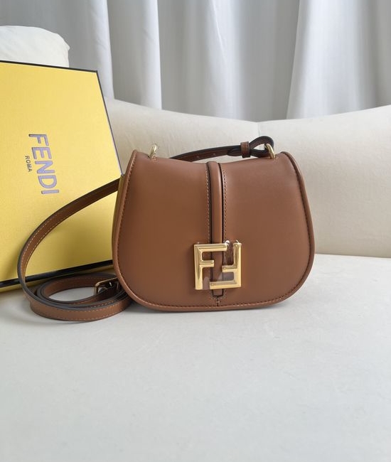 Fendi FF Logo Small Leather Crossbody Bag 508