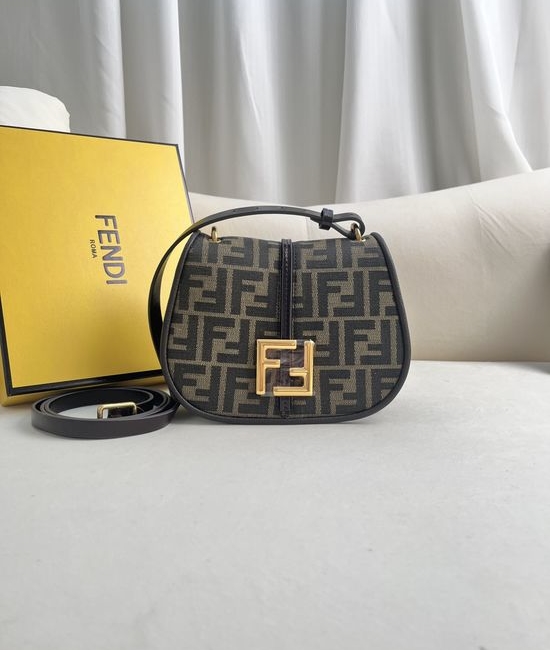 Fendi FF Small Leather Crossbody Bag 508
