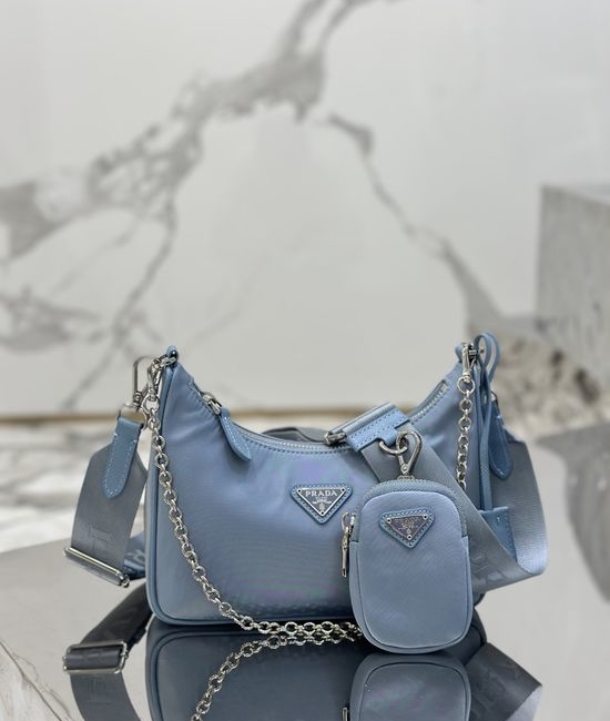 Prada Hobo Three-in-One Bag Elegant Choice 1BH204
