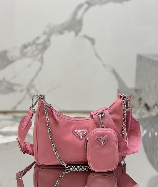 Prada Hobo Convertible Multi-Wear Shoulder Bag 1BH204
