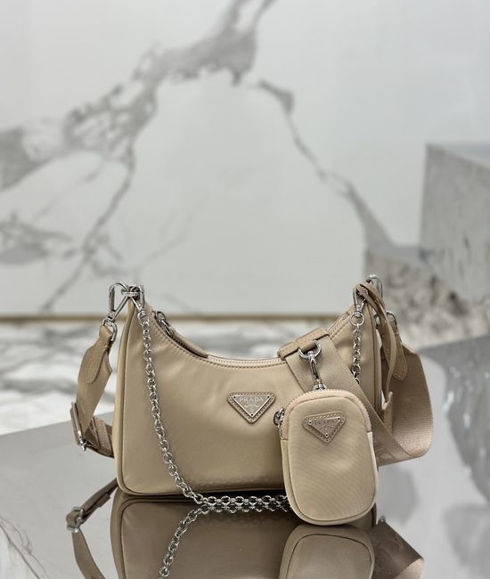 Prada Hobo Three-in-One Bag Versatile Style 1BH204