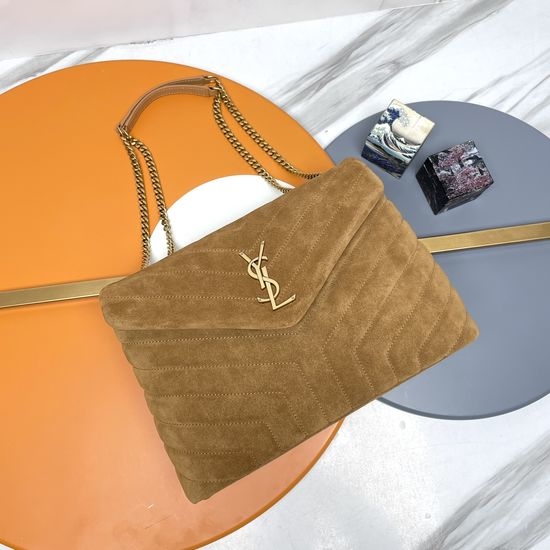 Yves Saint Laurent YSL Premium Winter Soft Handbag with Gold Hardware 459749.Zx