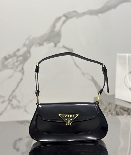 Prada Glossy Flap Shoulder Bag 1BD345