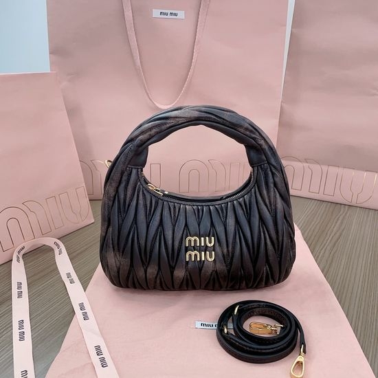 Miu Miu Matelasse Textured Wander Handbag 13168