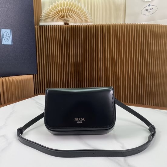 Prada Cle Patent Leather Phone Bag 2VD061