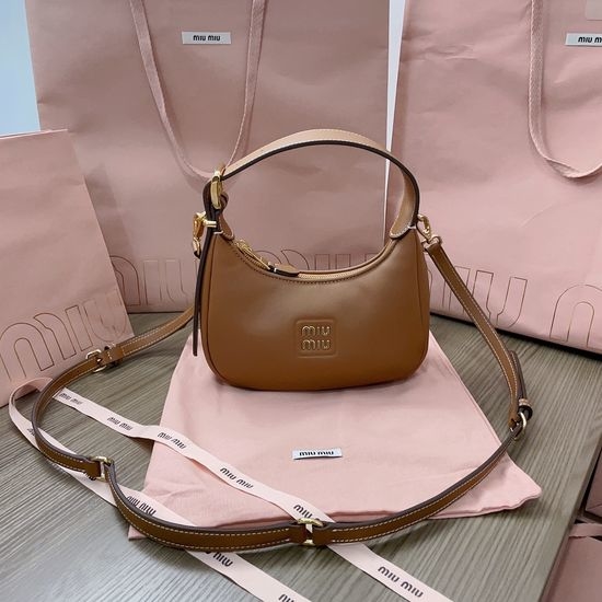 Miu Miu Hobo Leather Shoulder Bag 5BC161