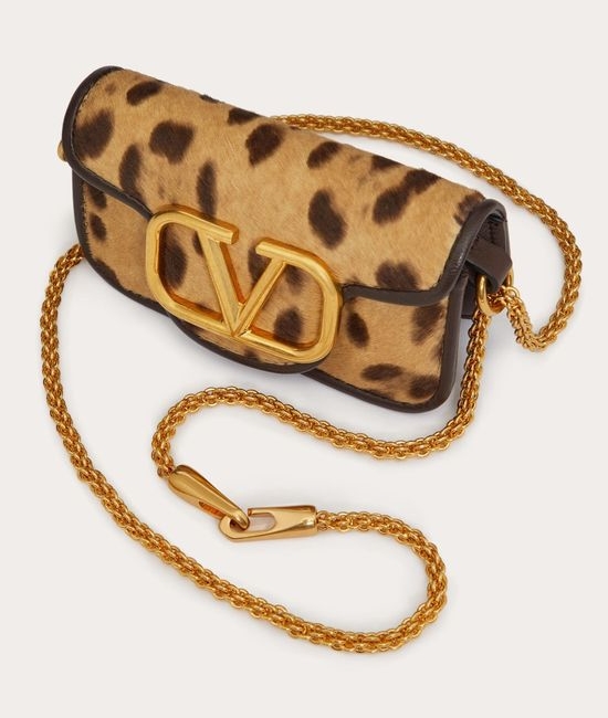 Valentino Leopard Print Calfskin Underarm Bag 1133