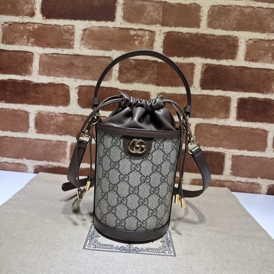 Gucci Tote Bag Brown PVC 760199
