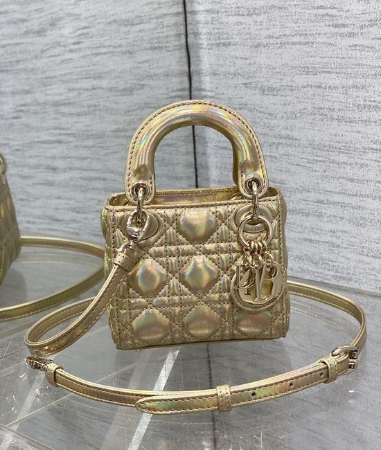 Christian Dior CD Lady Micro Sheepskin Mini Bag 6601