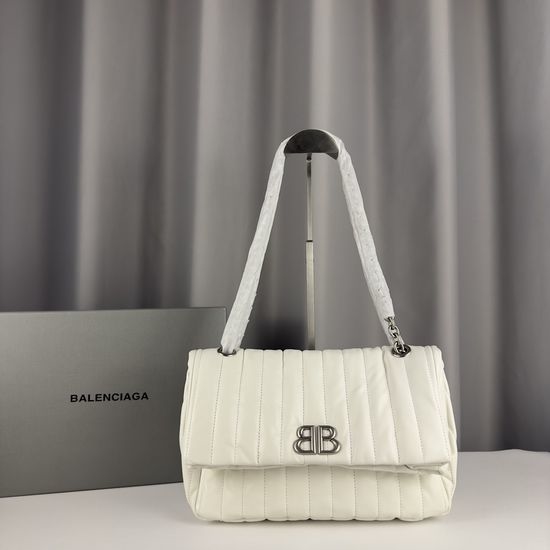 Balenciaga Monaco Chain Leather Shoulder Bag 765966