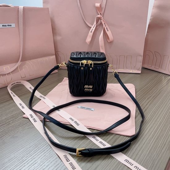 Miu Miu Matelasse Mini Lambskin Cosmetic Bag 5NR018