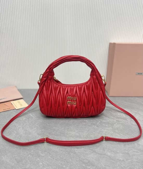 Miu Miu MiuWander Matelasse Stitch Leather Handbag 5BC125