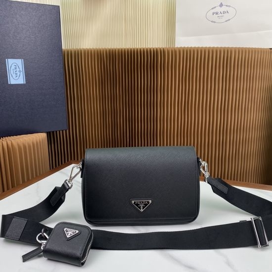 Prada Saffiano Leather Messenger Bag 2VD059