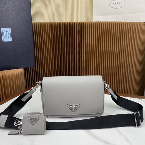 Prada Saffiano Leather Messenger Bag 2VD059
