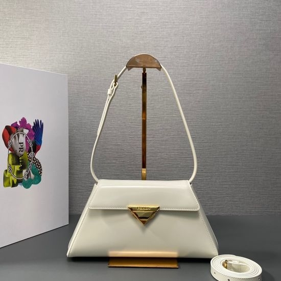 Prada Runway Shiny Calfskin Trapeze Bag 1BD343