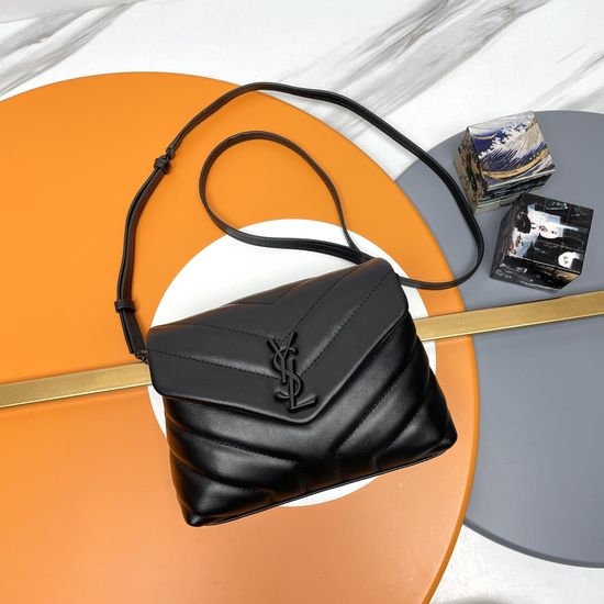 Yves Saint Laurent YSL LouLou Mini Quilted Sheepskin Crossbody Bag 467072