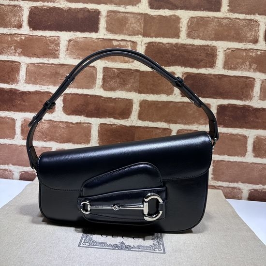 Gucci Black Leather Shoulder Bag 764155