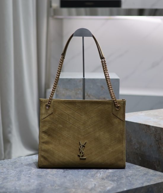Yves Saint Laurent YSL Niki Shopping Suede Tote Bag 577999