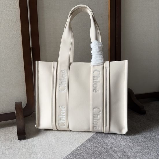 Chloe Woody Medium Nylon Tote Bag 6082