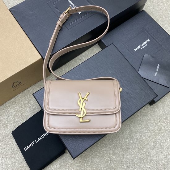 Yves Saint Laurent YSL Solferino Box Leather Shoulder Bag 634306